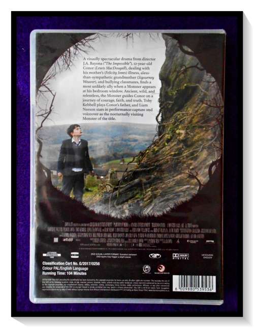 Movies A Monster Calls GENRE A Drama Fantasy DVD Region 2